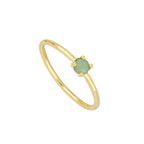 Pacific Opal mineral square ring