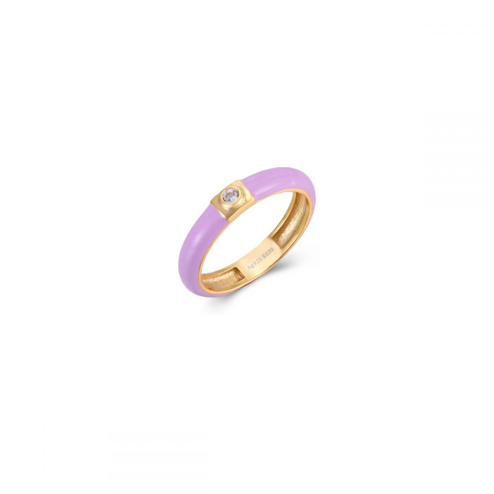 Anillo Enamel Lavanda