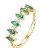 green sparkle ring