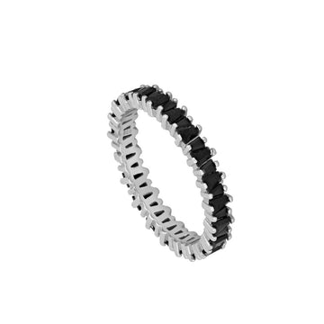 Anillo Ice Black Silver