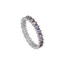 Anillo Ice Lila Silver
