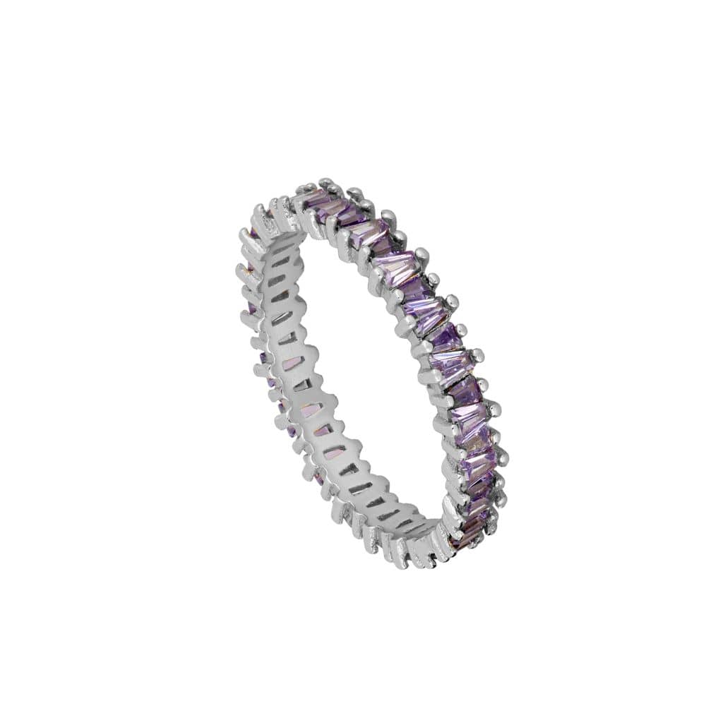 Anillo Ice Lila Silver