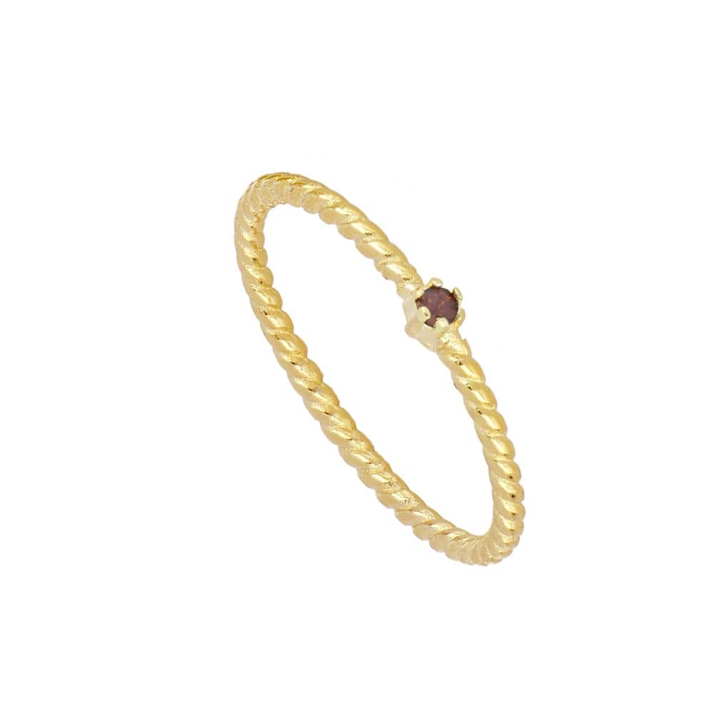 Mini balls opal cyclamen ring