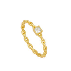 Anillo Mini Chain White