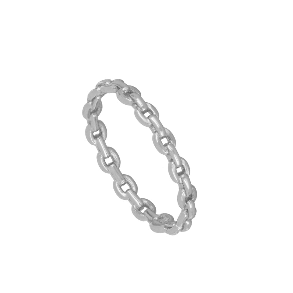 Anillo Mini Chain Silver