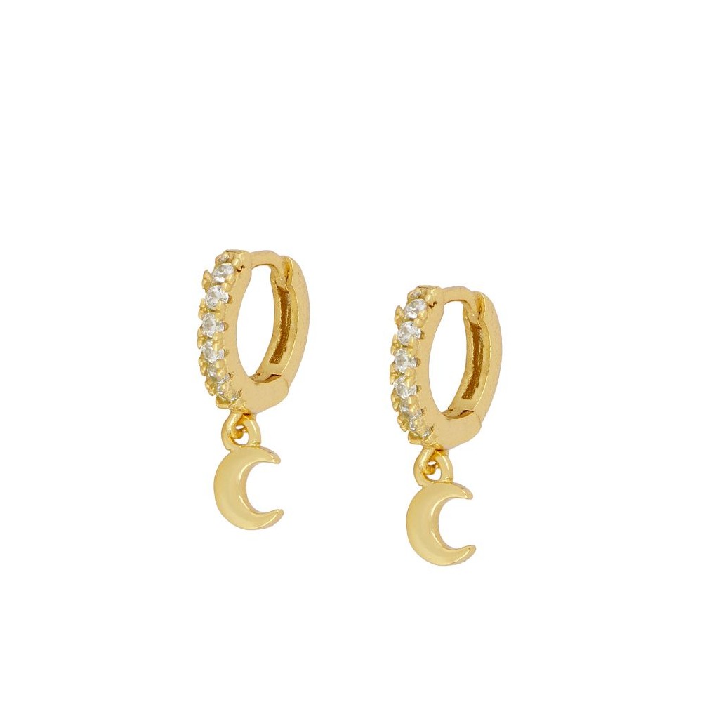 Pendientes mini shine moon