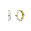 Aritos enamel blanco