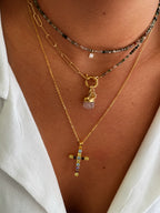 Green combined Annie necklace