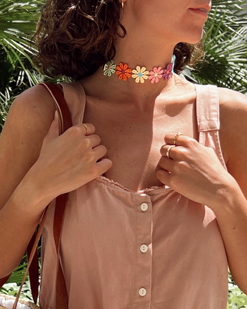 Choker Ibiza flowers