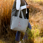 Bolso Vichy Kaki Flowers