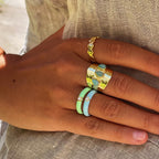 Anillo Enamel Estrella Rouge