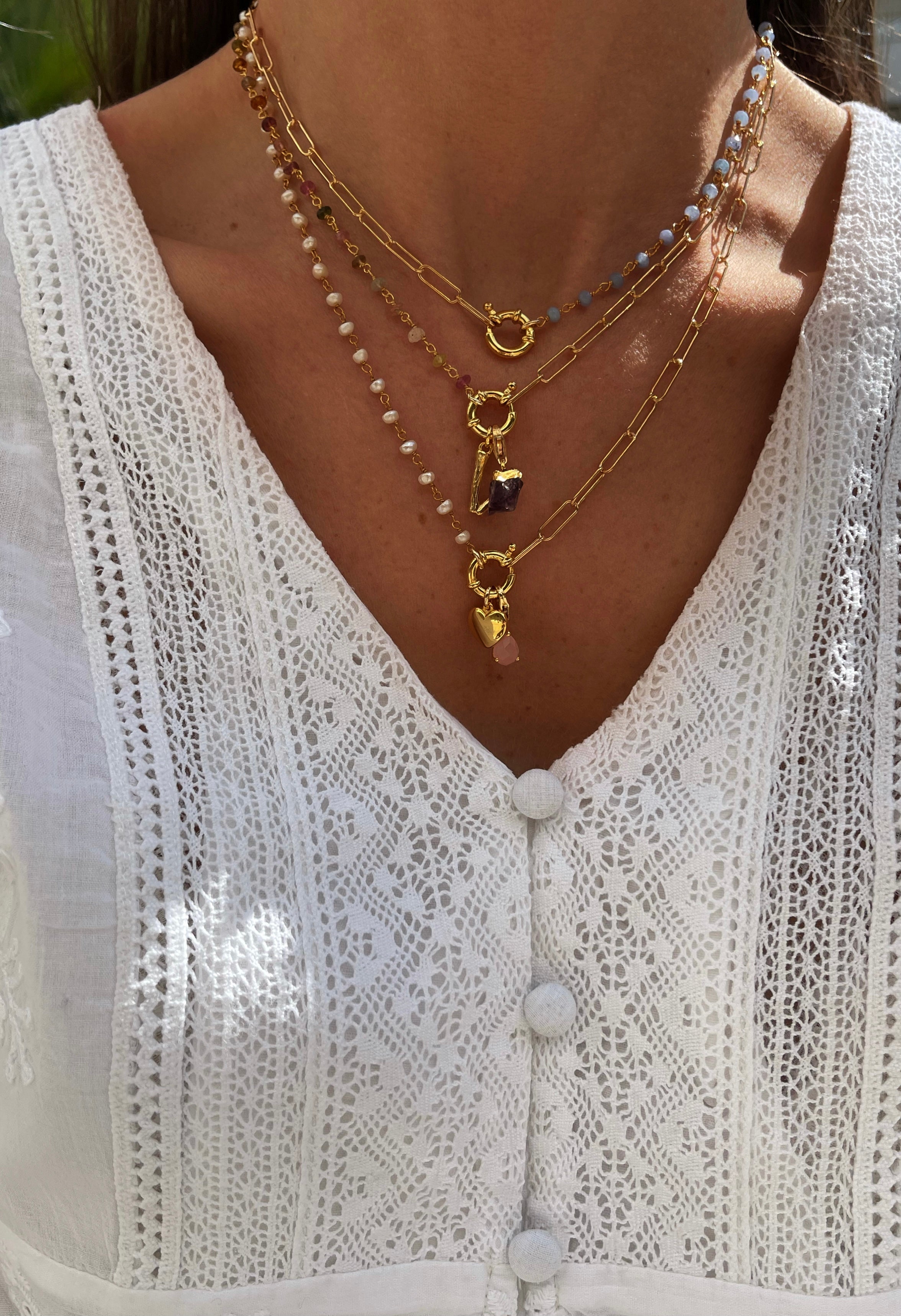 Collar Stela perlas