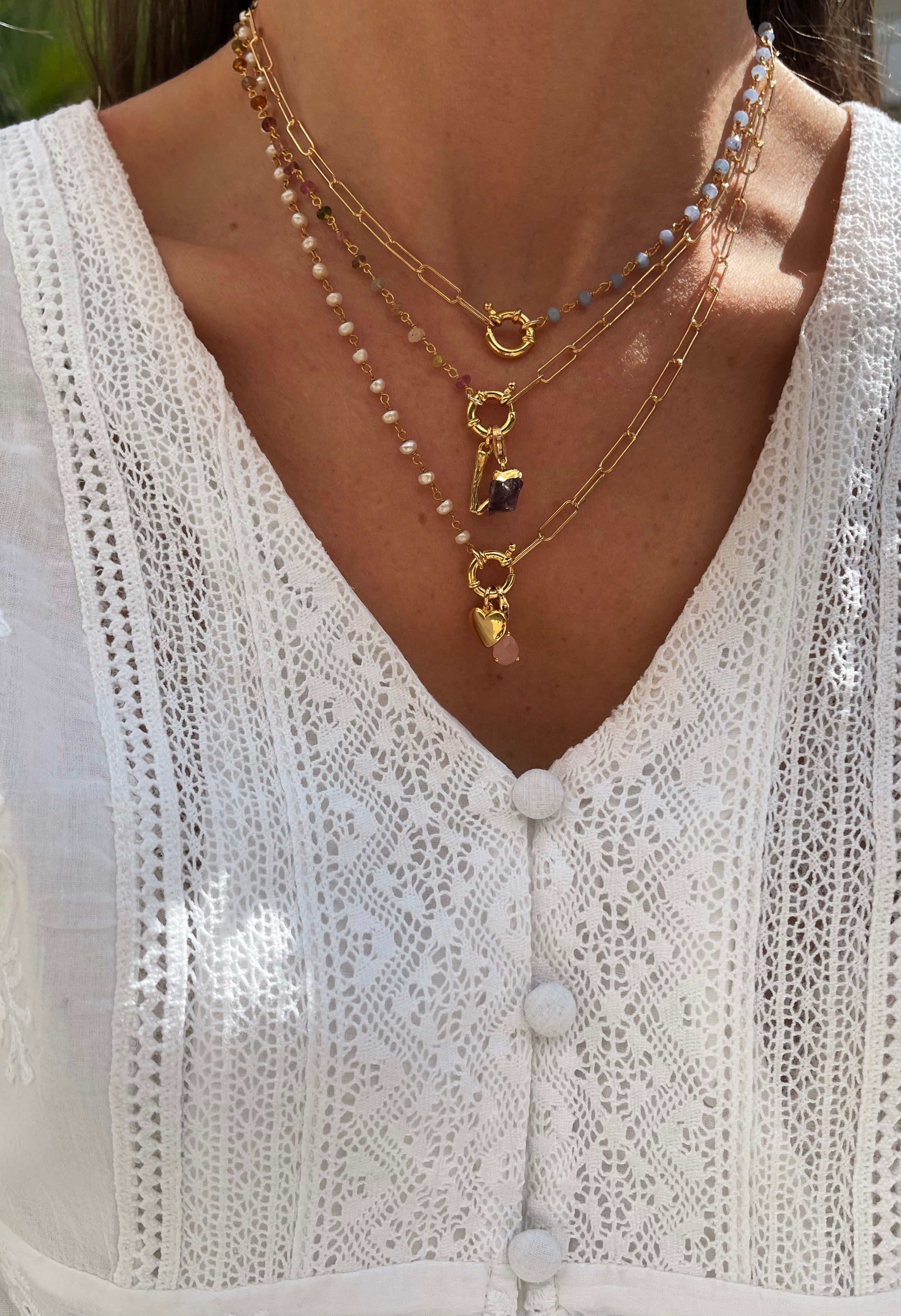 Collar Stela turmalina