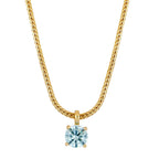 Collar Amuleto Aguamarina Gold