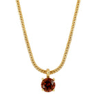 Collar Amuleto Granate Gold