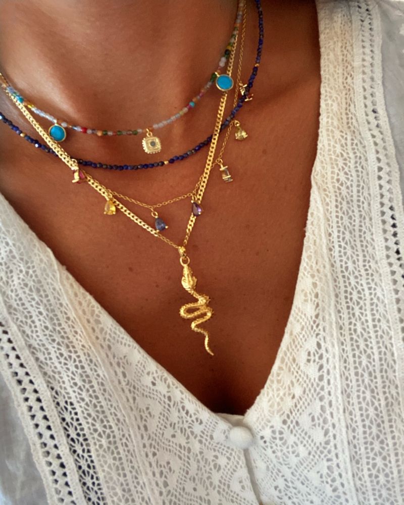 Chocker mineral Lapislázuli