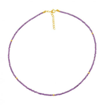 Amethyst mineral chocker