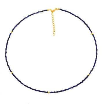 Lapis lazuli mineral choker