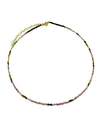 Tourmaline mineral choker
