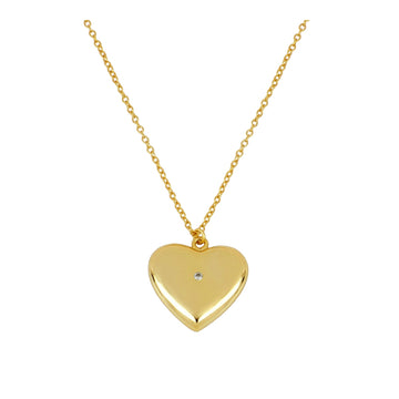 Big heart shine necklace