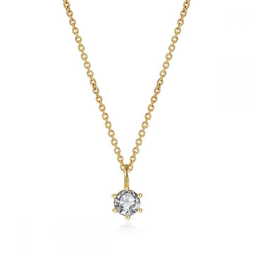 White zirconia necklace