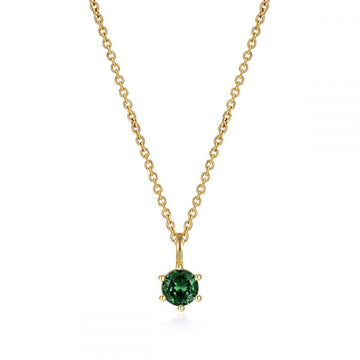 Green zirconia necklace