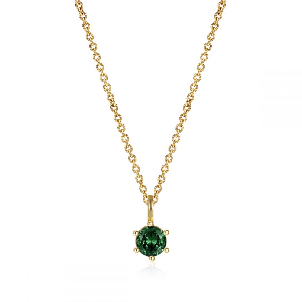 Collar circonita verde