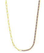 Amethyst combined necklace