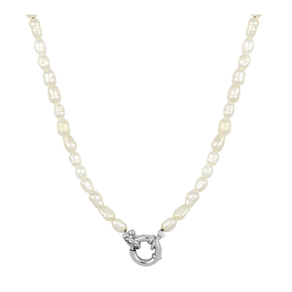 Eternity Long Pearl Necklace