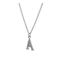 Collar inicial circonitas silver