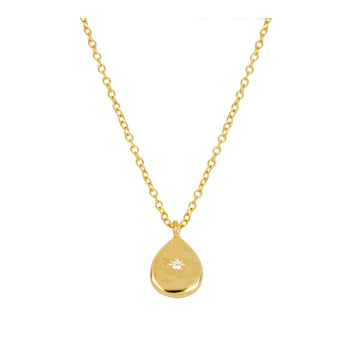 Teardrop zirconia necklace