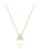 Collar mini inicial white
