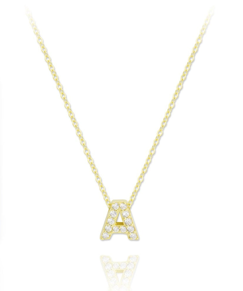 Collar mini inicial white