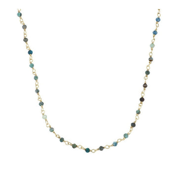 chrysocolla rosary necklace