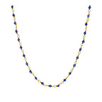 Collar rosario Jade azul