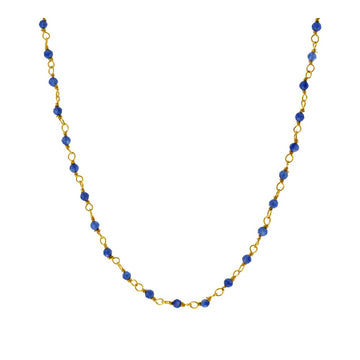 Blue Jade rosary necklace