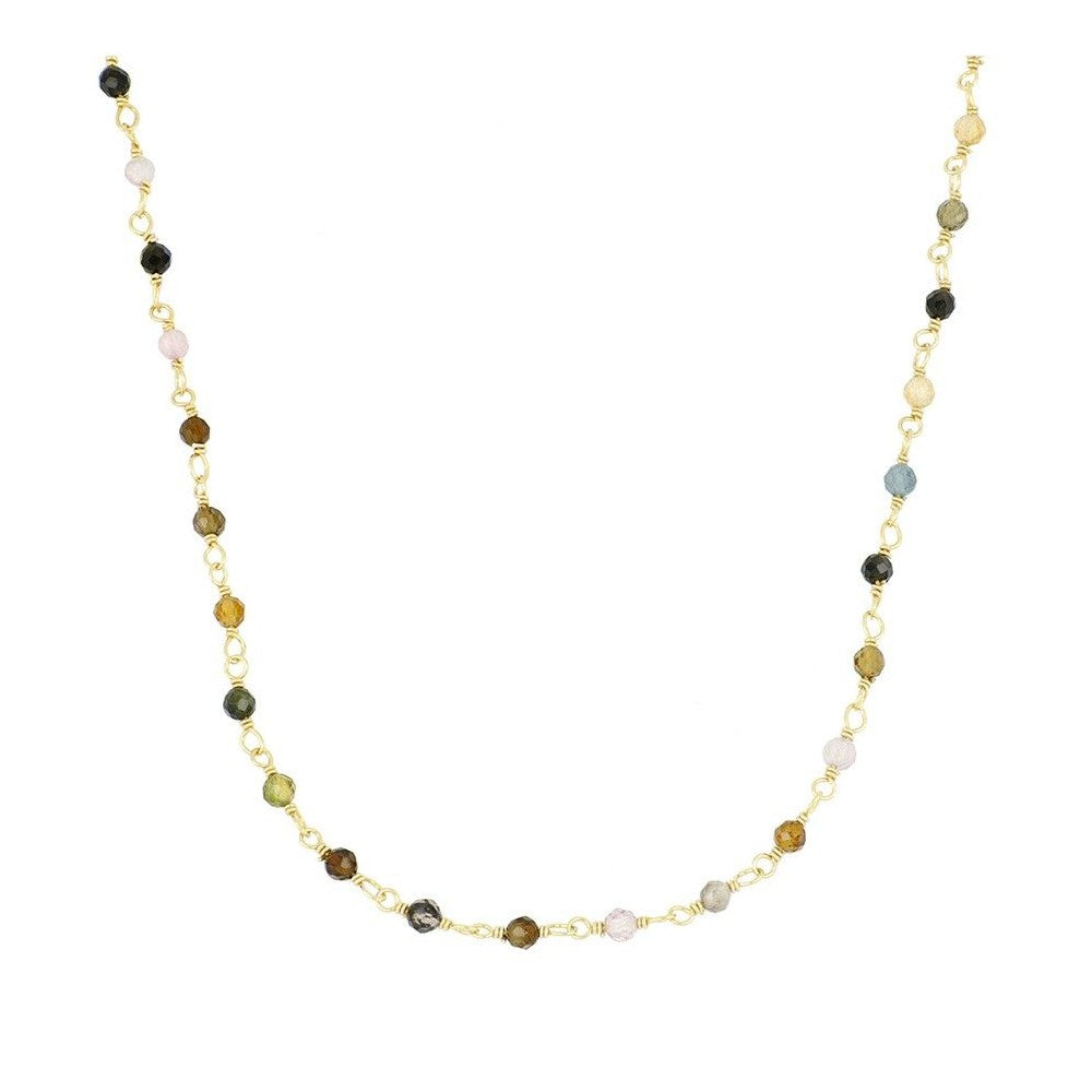 Collar rosario turmalina