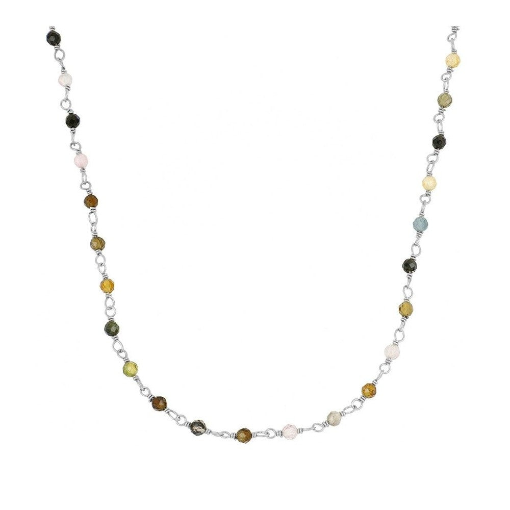 Collar rosario turmalina Silver