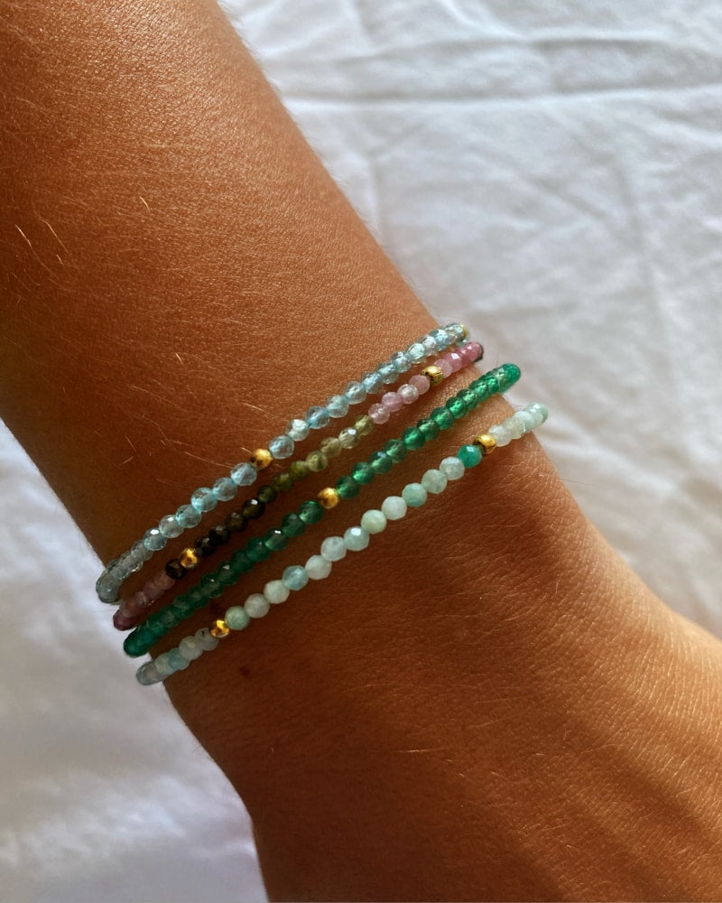 Aquamarine mineral bracelet