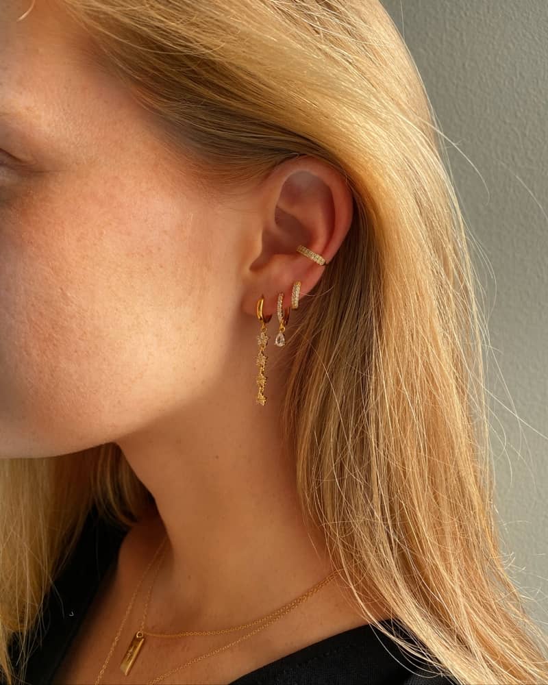Pendientes double shine