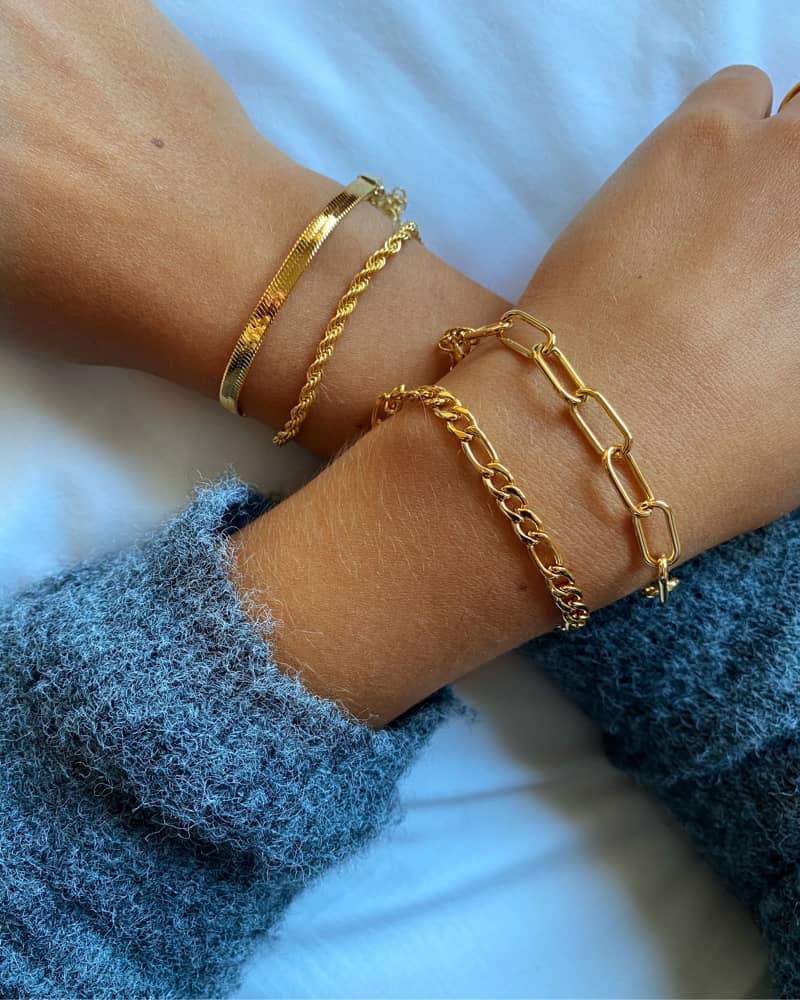 Pulsera big chain vintage acero