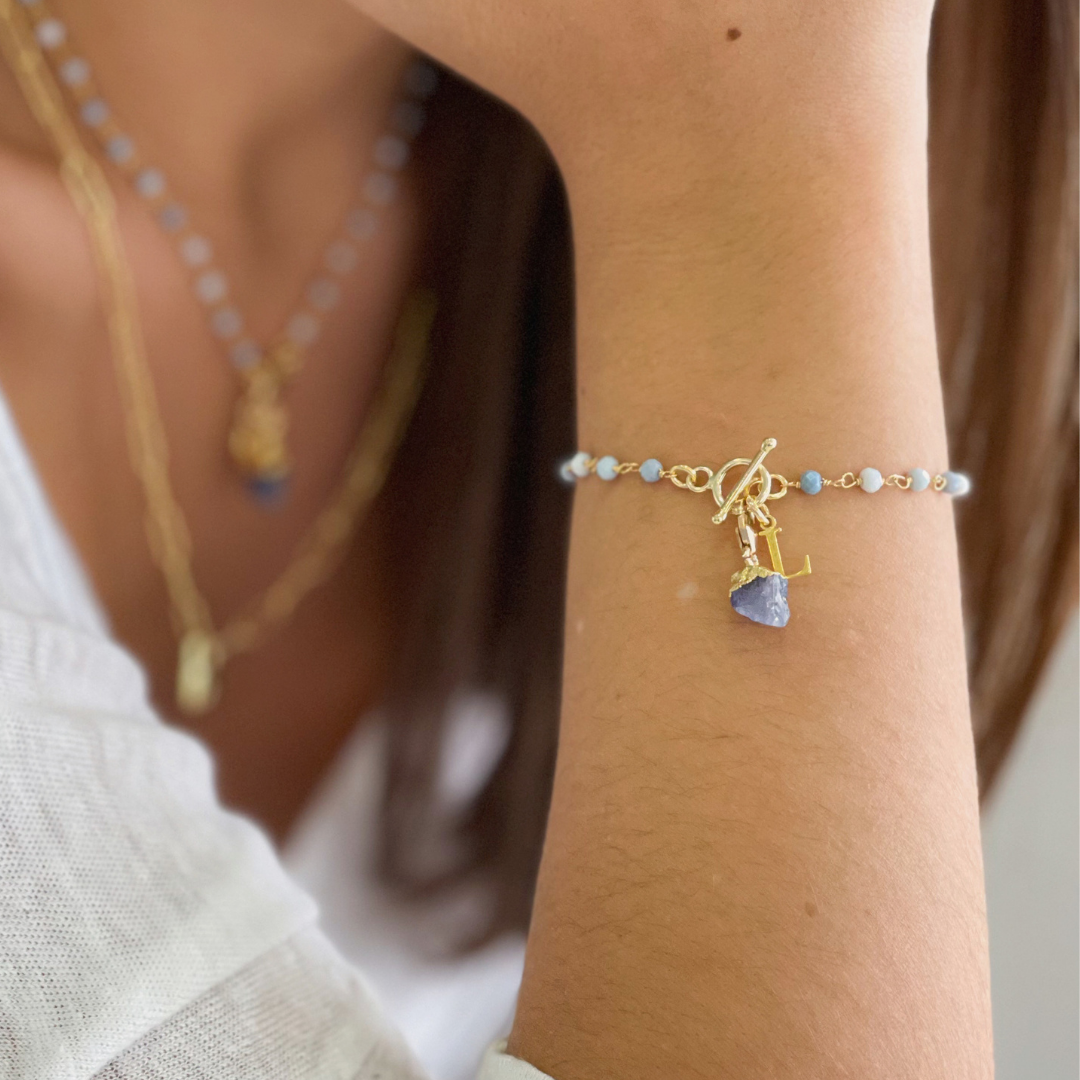 Pulsera Essentia ópalo azul