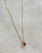 Collar Lumiere Granate de Mozambique
