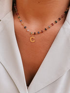 Collar Big Initial turmalina light