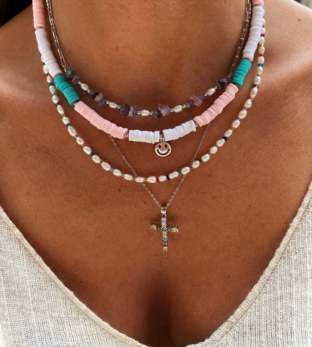 Collar colors smile Silver