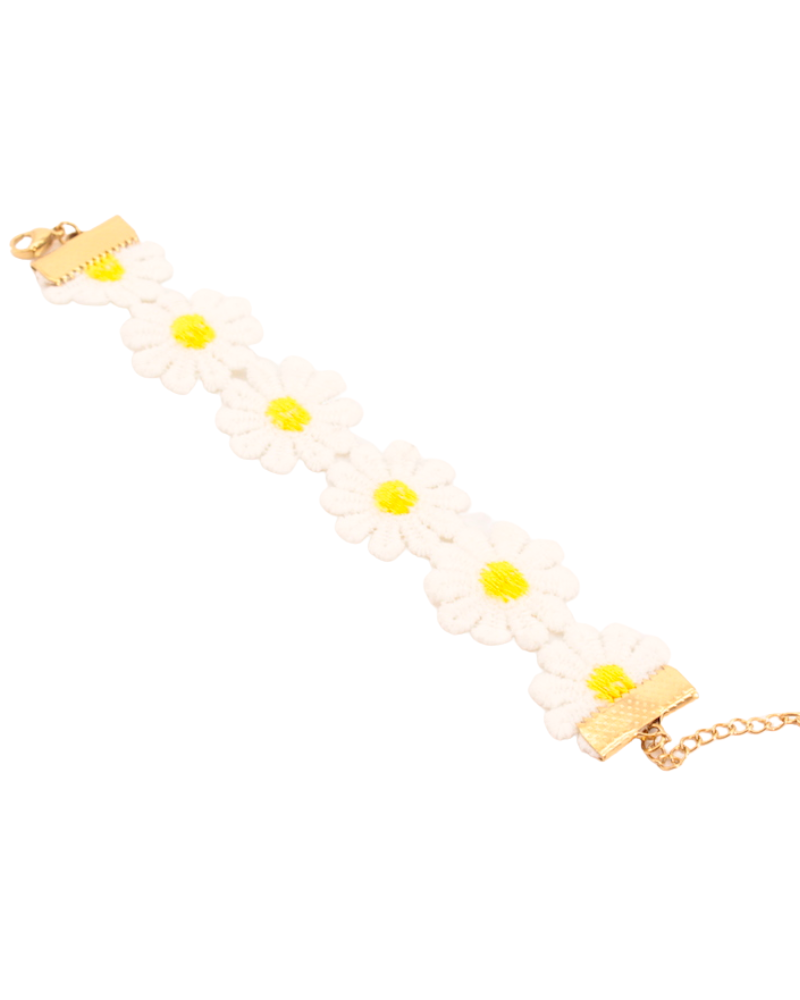 Pulsera Polo flowers White