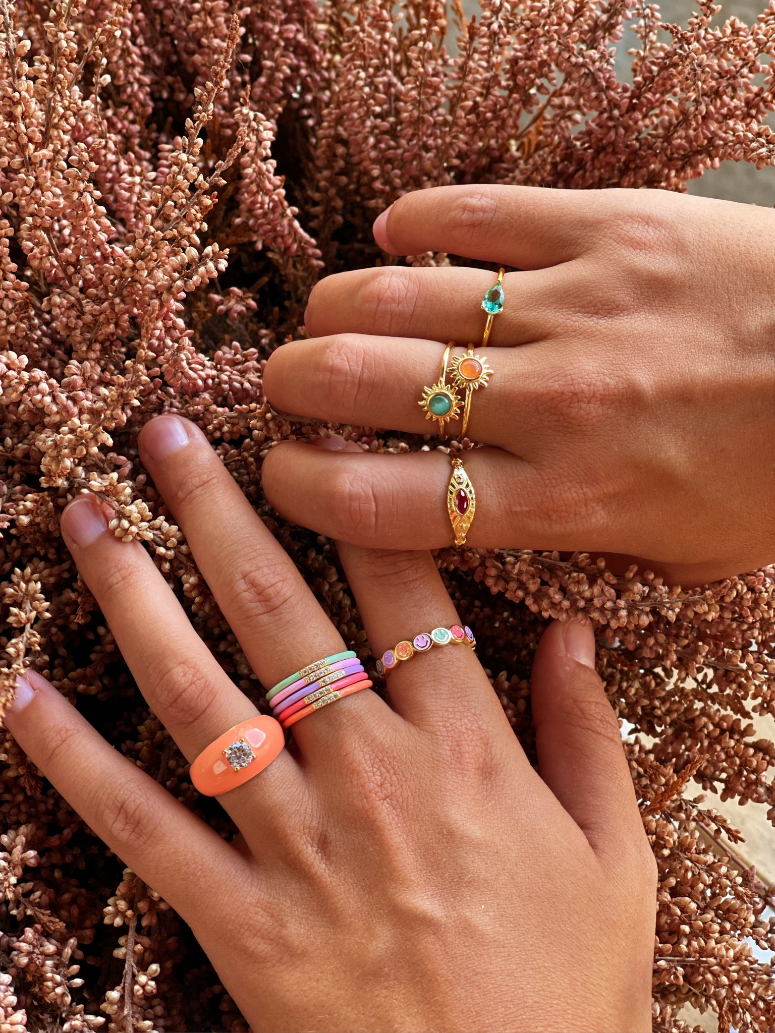 Anillo summer Big Lavanda Silver