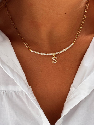 Classic initial Vintage necklace