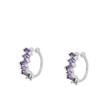 Earcuff light violet silver