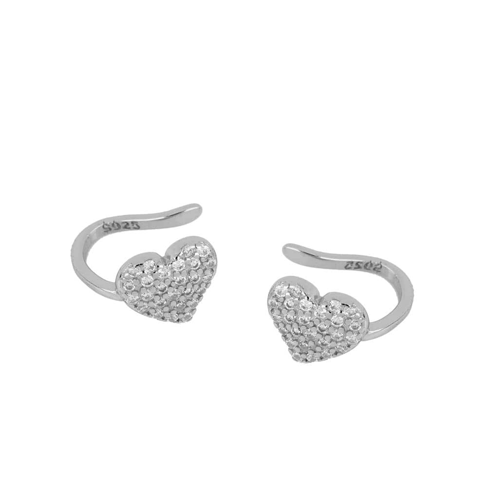 Earcuff Love circonitas silver
